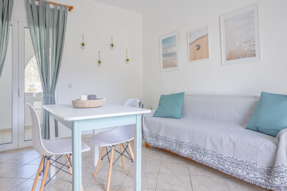 Kastraki Beachfront Apartment Naxos solo travelers stay Cyclades