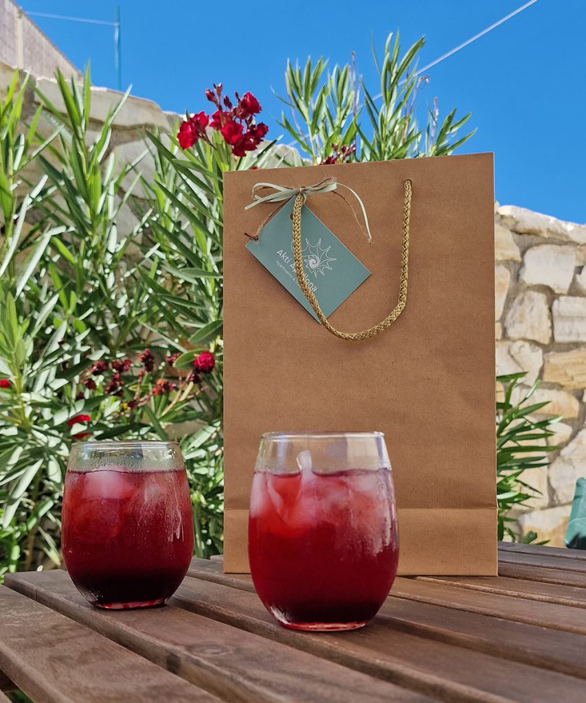 Local and frsh products drinks and food Naxos beachfront living